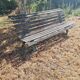 Banc fonte et bois, ancien banc public