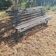 Banc fonte et bois, ancien banc public