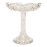 Assiette Vintage Transparente en Cristal Décoratif, Italie, Années 1960