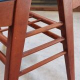 Side table or wood and glass console by Frantisek Jirak 1960