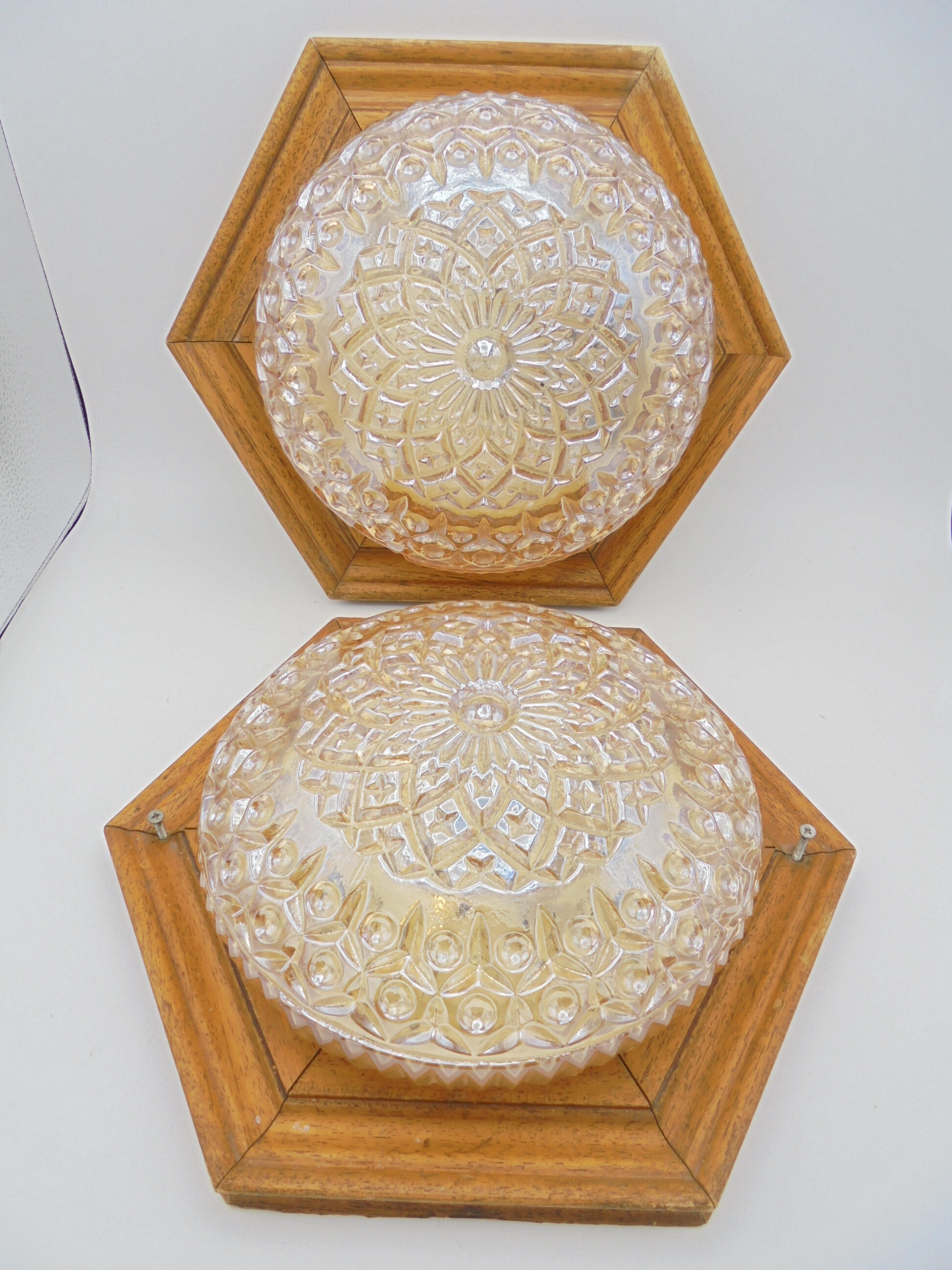 Pair of vintage ceiling lights