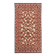 Tapis traditionnel bordeaux style Aubusson floral en laine tissé à la main en point de croix