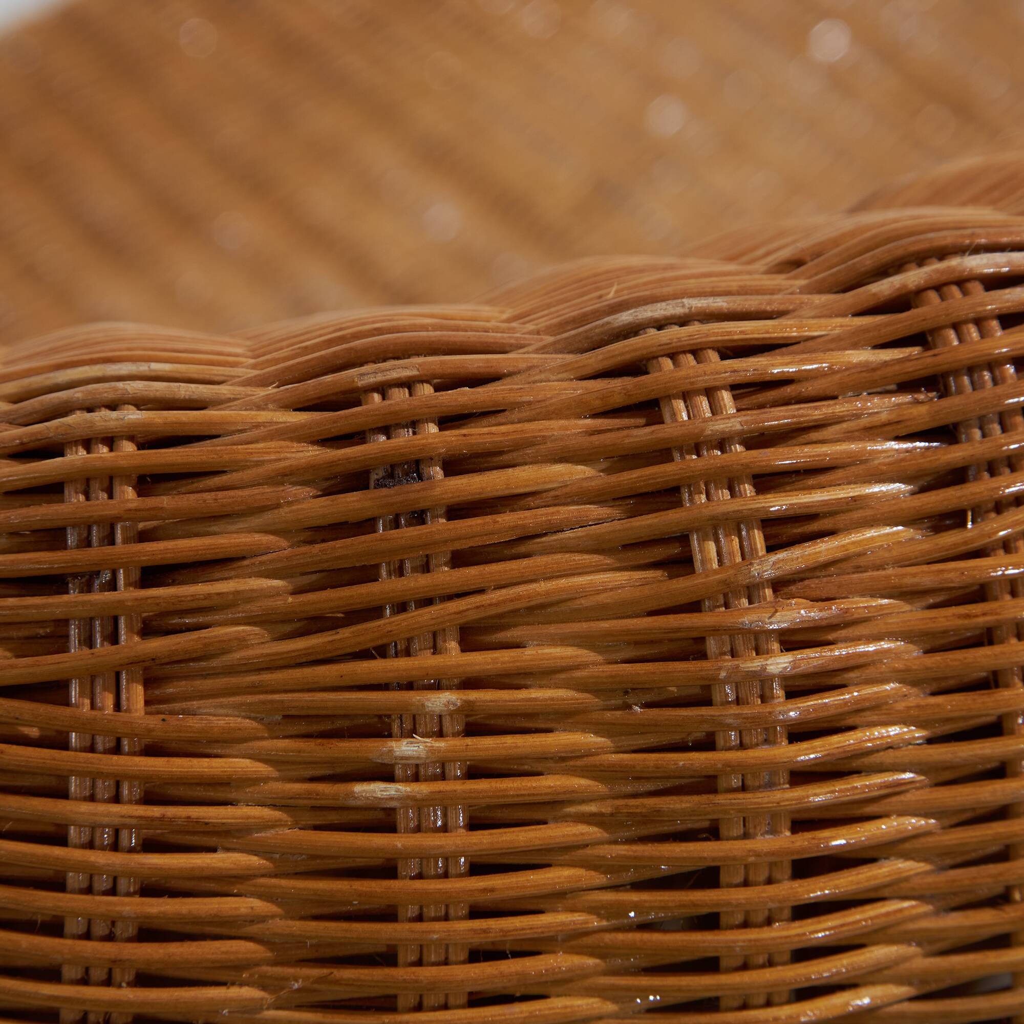 Oak & Rattan Sofa, 1970s (MK10668)