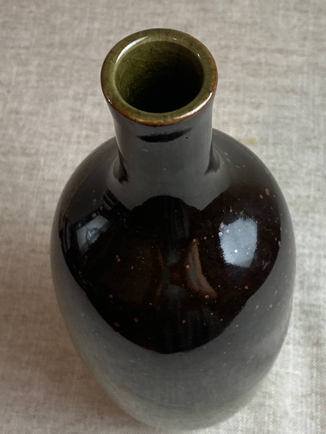 Glazed stoneware vase signed Charles Hair