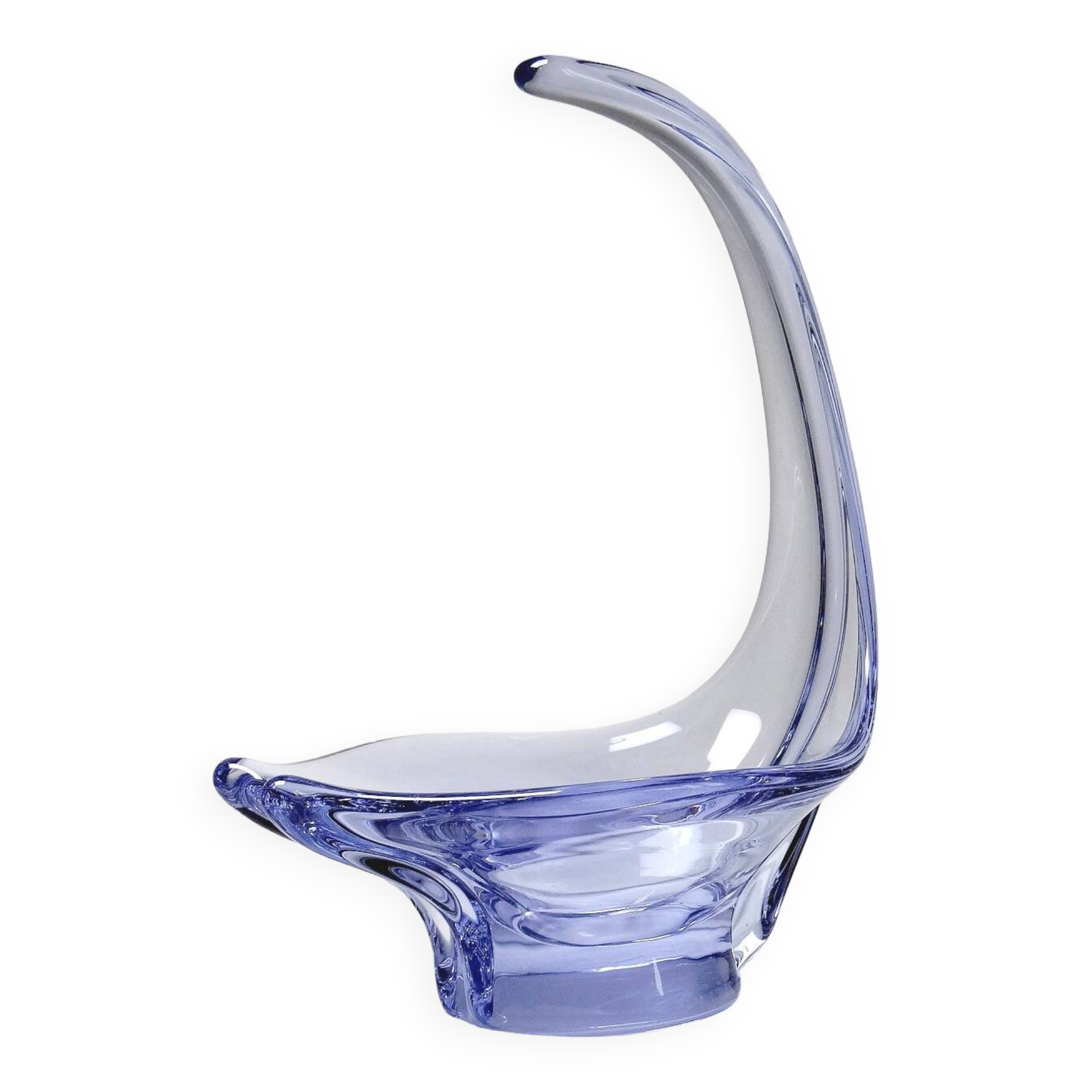 Purple crystal empty pocket cup free form 50s-60s