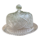 Pressed and moulded glass cheese dome