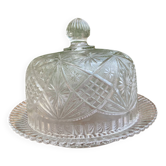 Pressed and moulded glass cheese dome