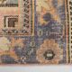 Tapis oriental vintage fait main orange pastel