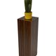 Vintage plant column in rosewood veneer 80s design
