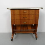 Mid -Century walnut trolley 1950s