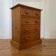 Mini vintage solid pine chest of drawers