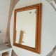 Miroir doré vintage à glace biseautée