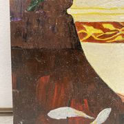 Peinture bouquet vintage