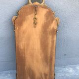 Rock mirror wood and gilded stucco circa 1950 33x78cm