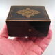 Jewelry box in blackened wood marquetry brass napoleon iii
