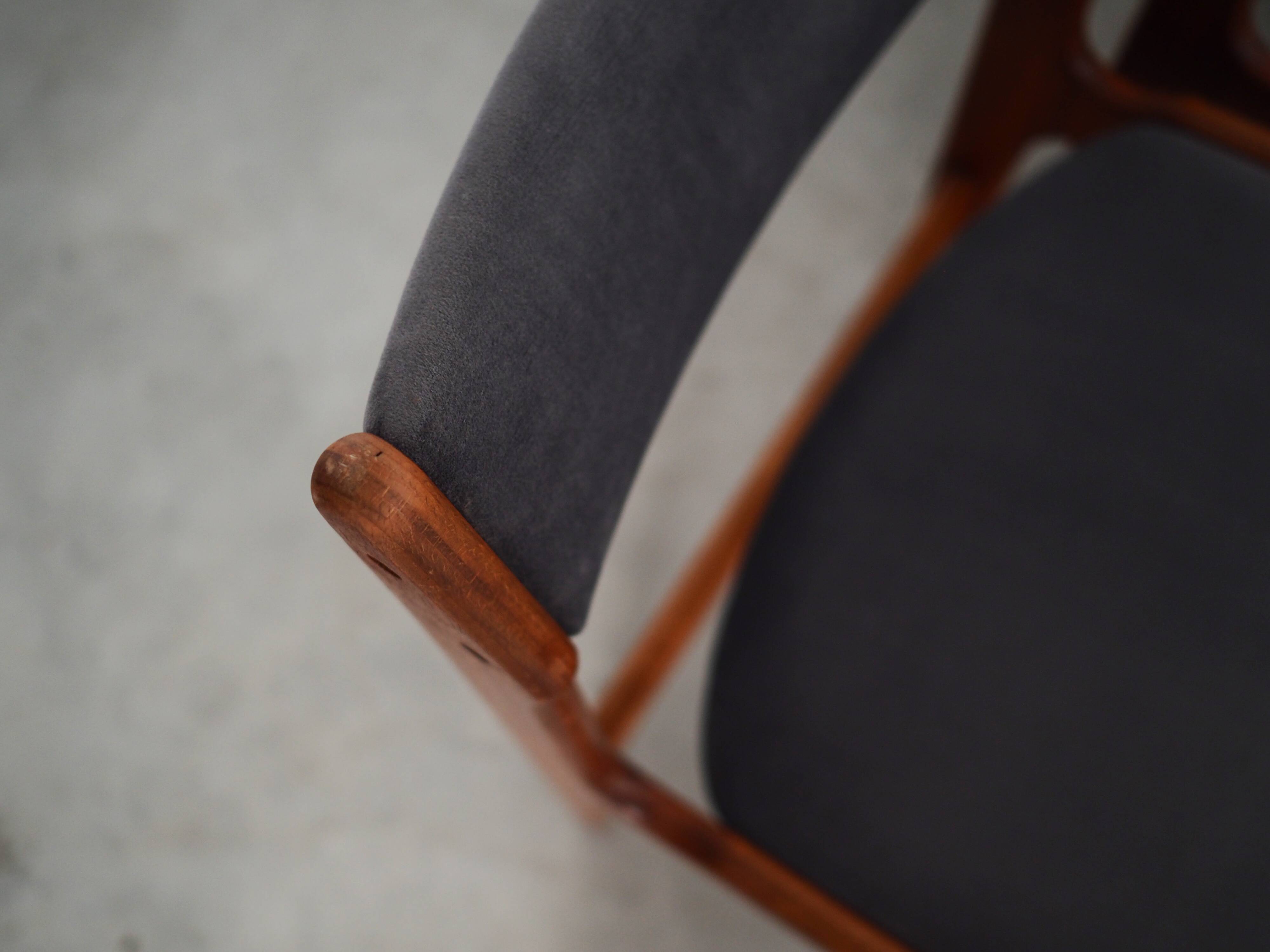 Set of six teak chairs, Danish design, 1960s, production: Denmark
