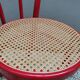 Chaise de salle à manger rouge, années 1980