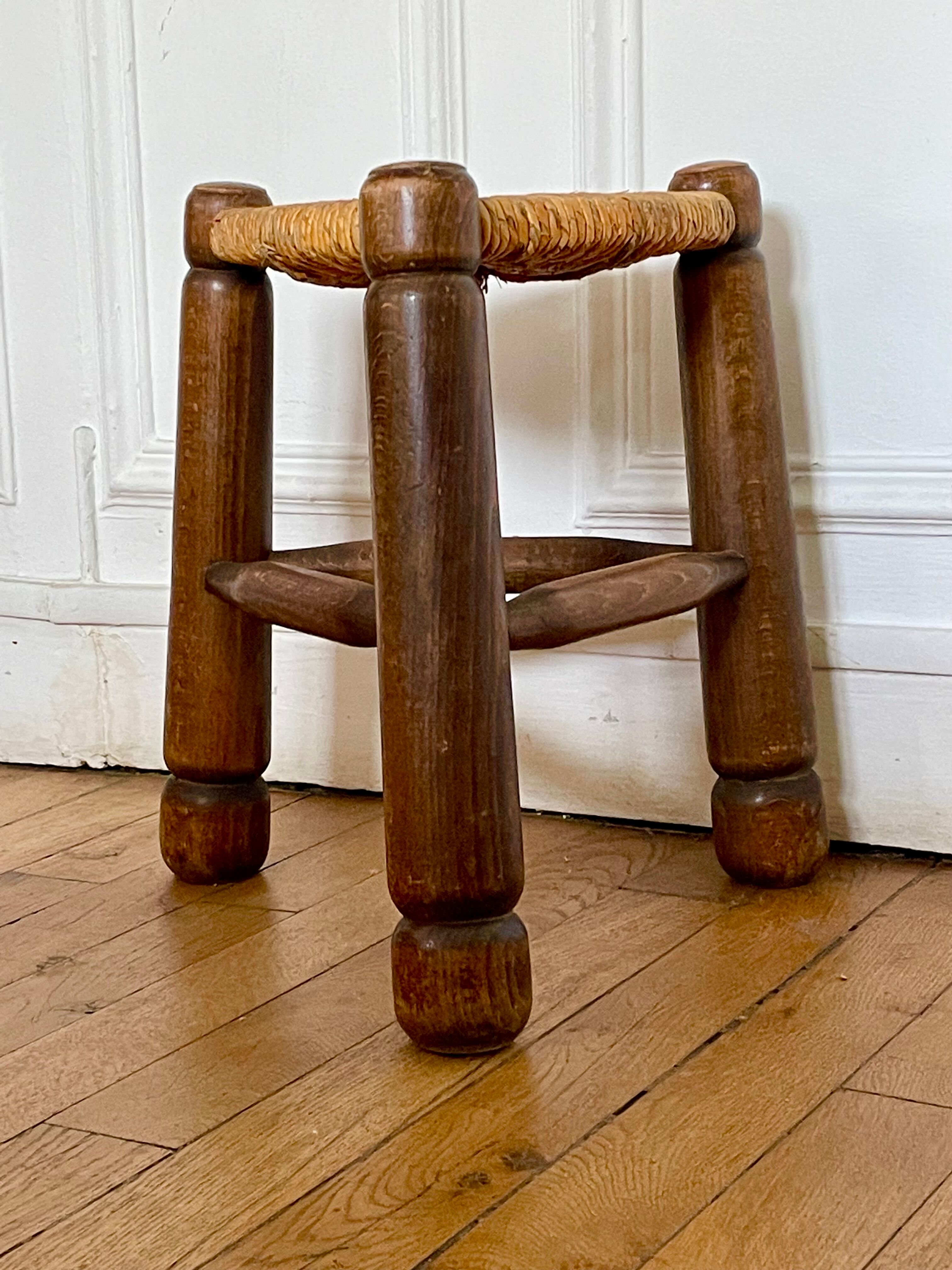 Brutalist tripod stool