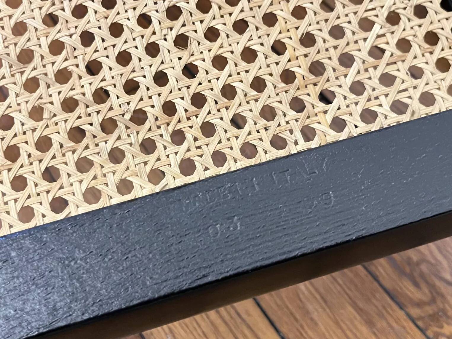 Cesca b64 black armchair by marcel breuer