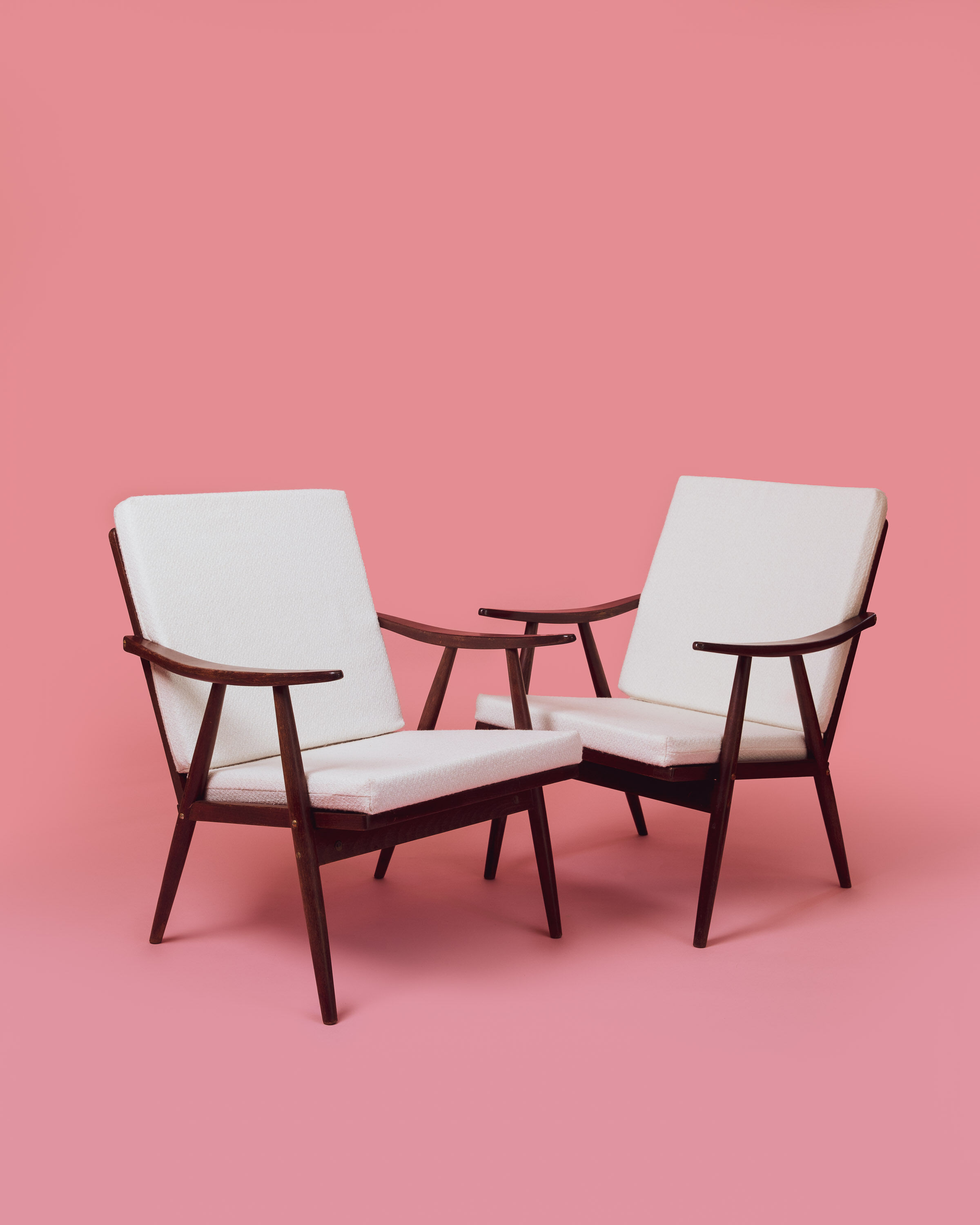 Pair of armchairs "Boomerang" by Thonet 1960