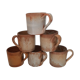 Lot de 6 tasses en terre cuite