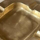 Cendrier carré en laiton vintage