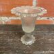 Paire coupe à fruits masserini barocco verre moulé rang de perles vint