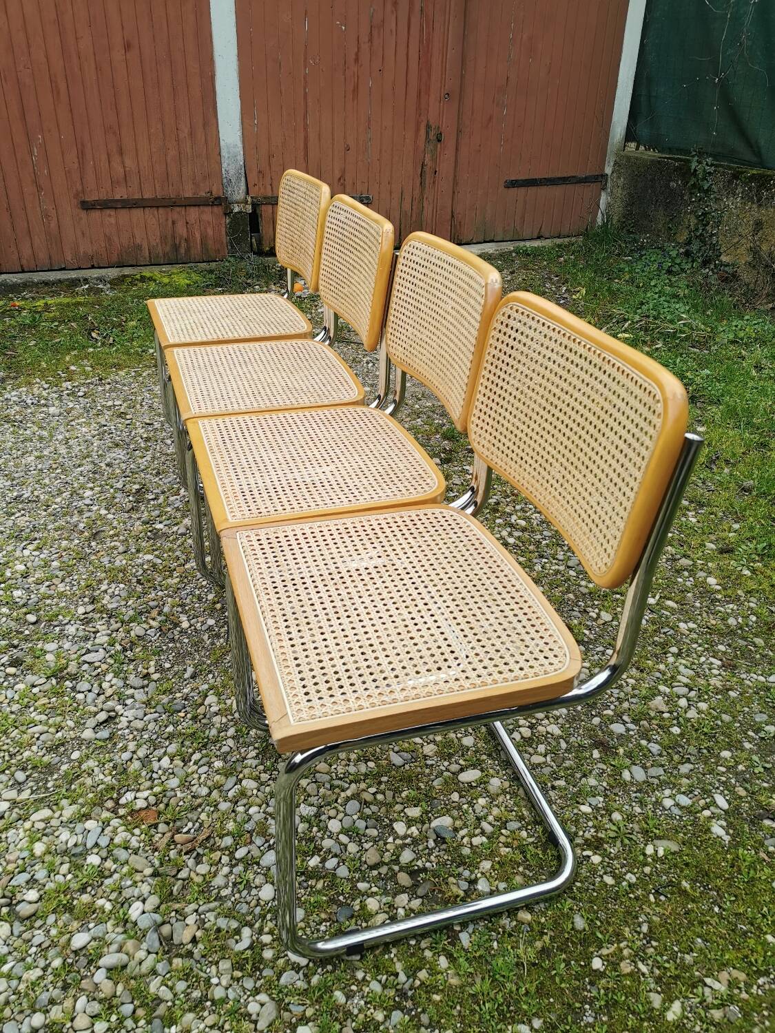 4 new Breuer cane chairs