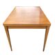 Blonde wooden table with extensions, vintage 1960s.