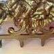 Key hanger key ring door tea towels gilded metal Italy