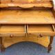 Vintage Console Desk in Solid Pine with Removable Upper Unit 1980