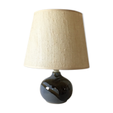 Blue ceramic lamp, circa 1980.