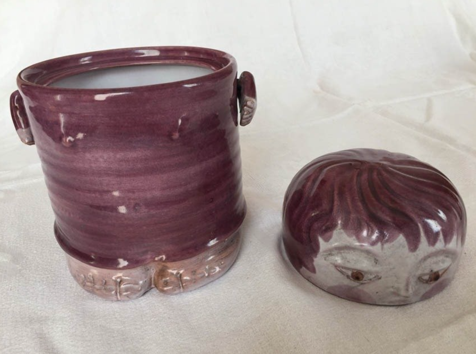 French Cloutier Frères Earthenware Jar, 1960s