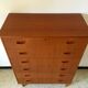 Scandinavian vintage teak stamped dresser 60s
