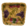 Shallow dish - salad bowl Sarreguemines - fruit decoration Barbotine