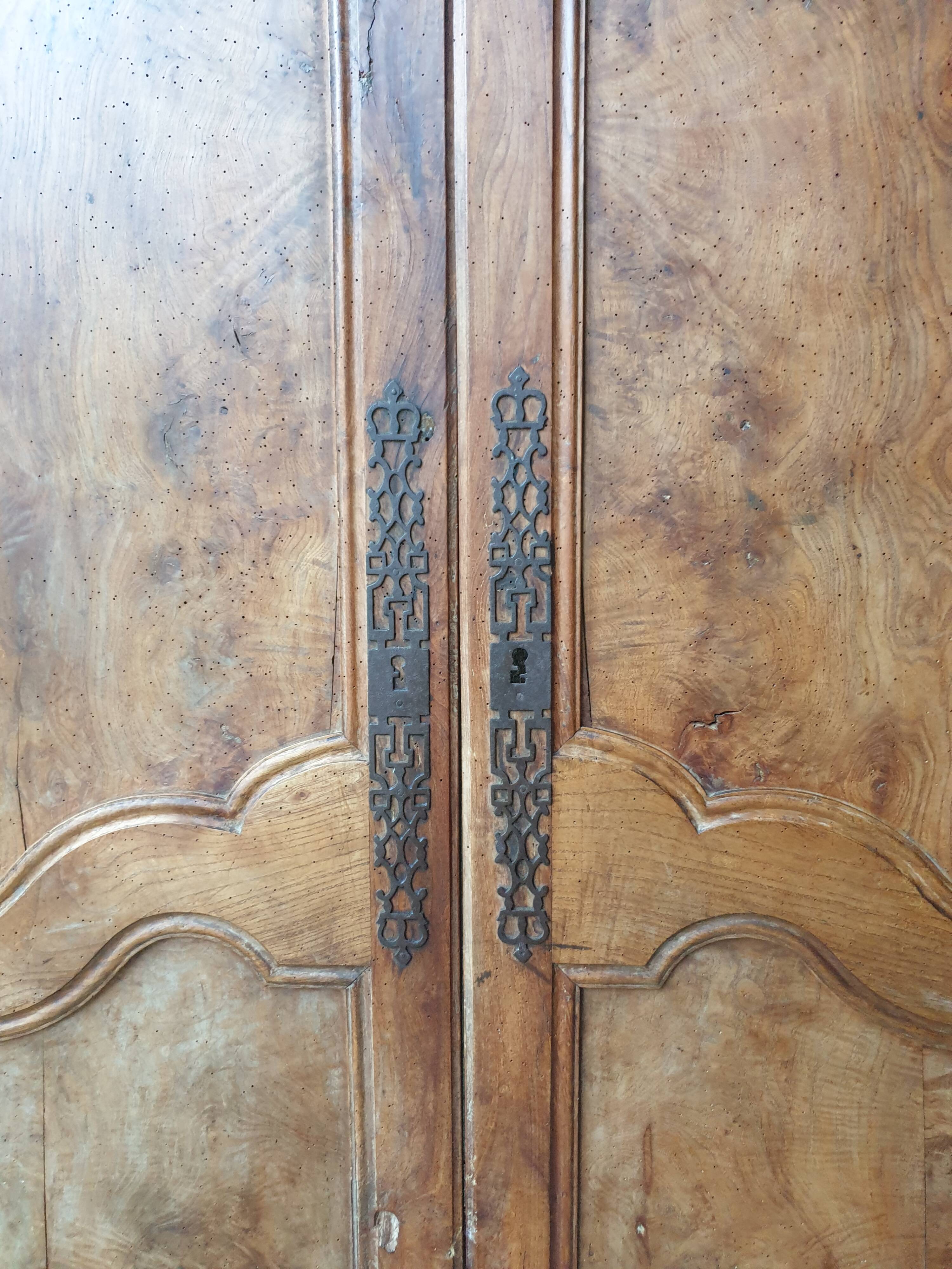 Double antique closet doors