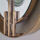 1960s Oval Wall Mirror with Brass Frame by Sant'Ambrogio De Berti
