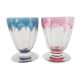 Ensemble de 2 verres à liqueur en cristal taillé