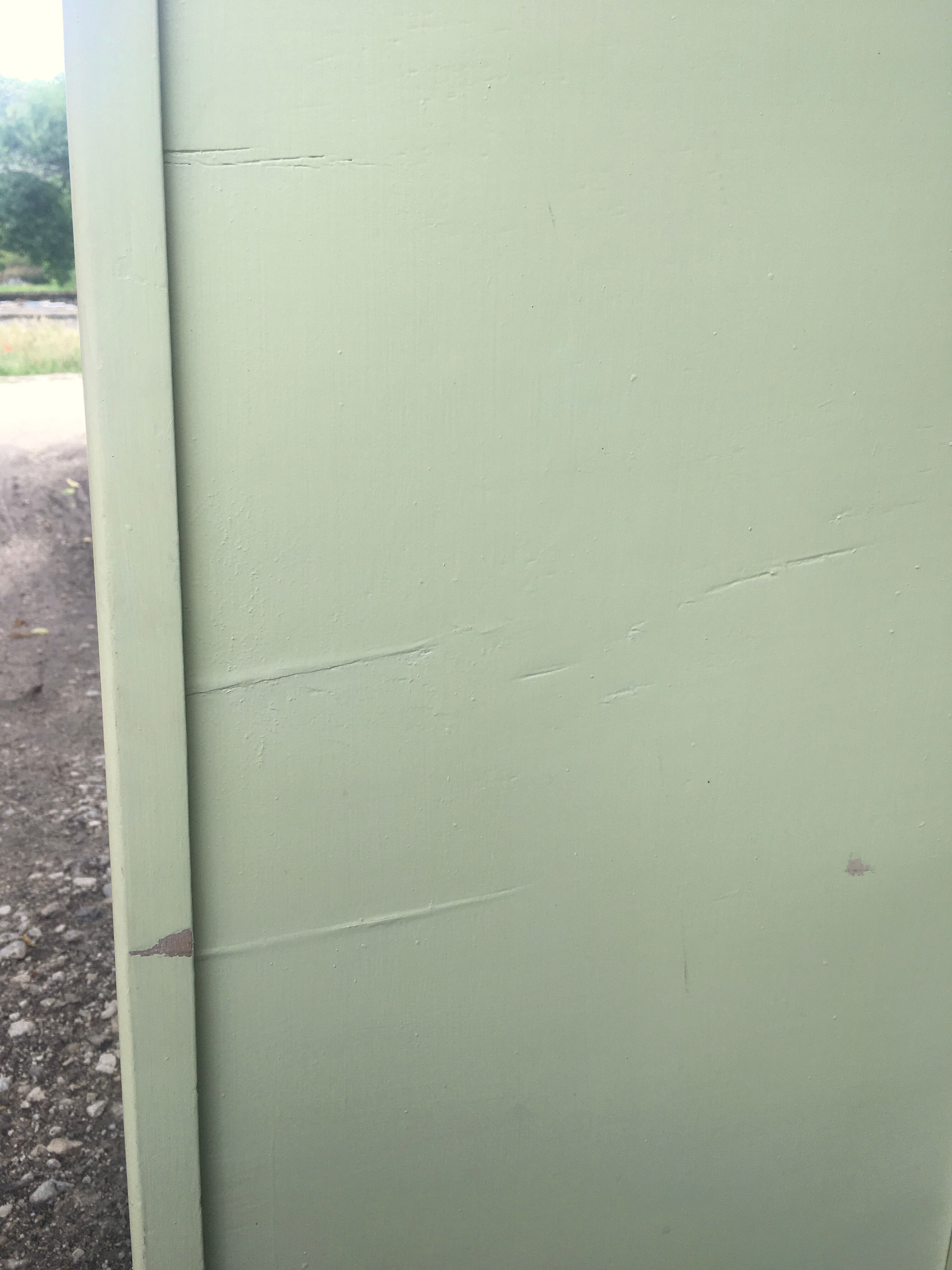 Parisian yellow wooden wardrobe