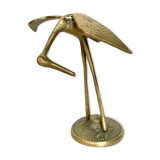 Golden brass bird