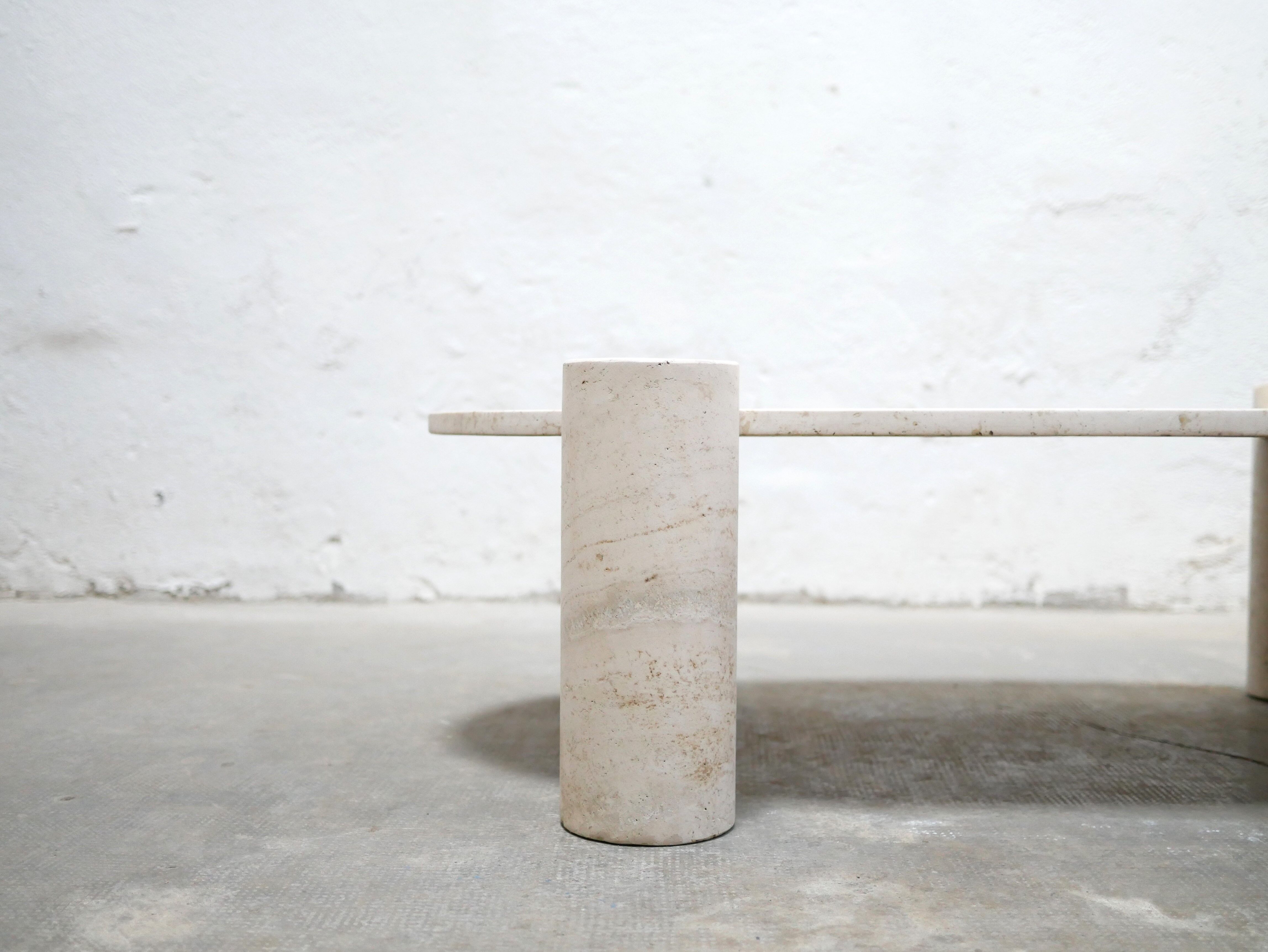 Vintage travertine coffee table