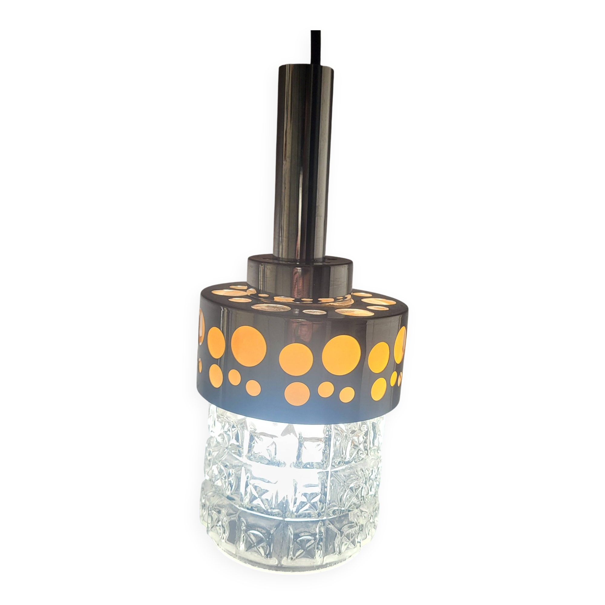 Raak suspension, space age chrome orange