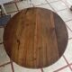 Table with flaps shutters extensions wood round oval 1900