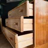 Rattan chest of drawers