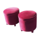 Paire de poufs vintages