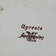Set of 6 flat plates in earthenware Sarreguemines Model "Agreste" vintage