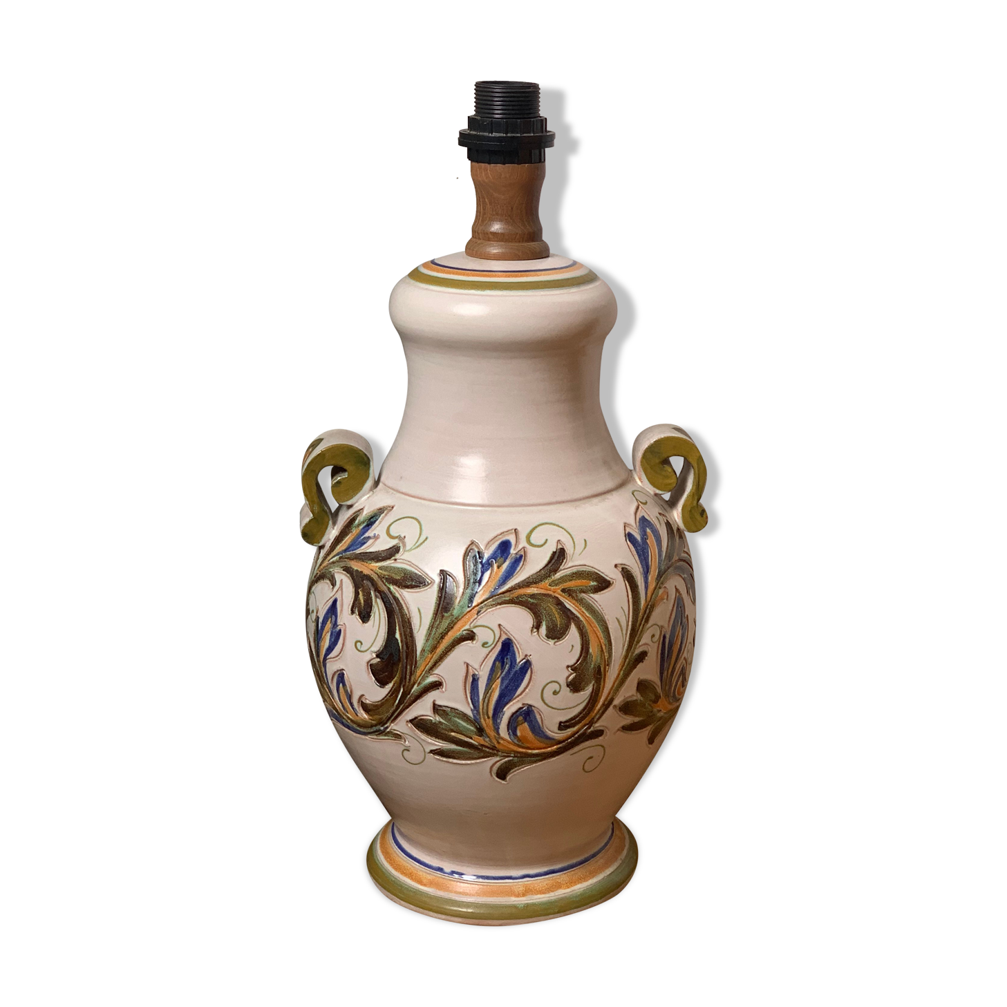 Vintage ceramic lamp foot