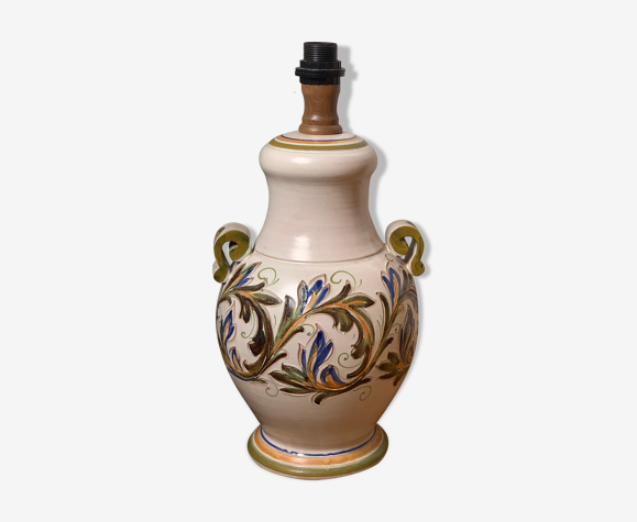 Pied de lampe en céramique vintage