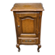 Table de chevet Louis XV en chêne 1970
