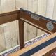 English teak folding nesting table from the 70s